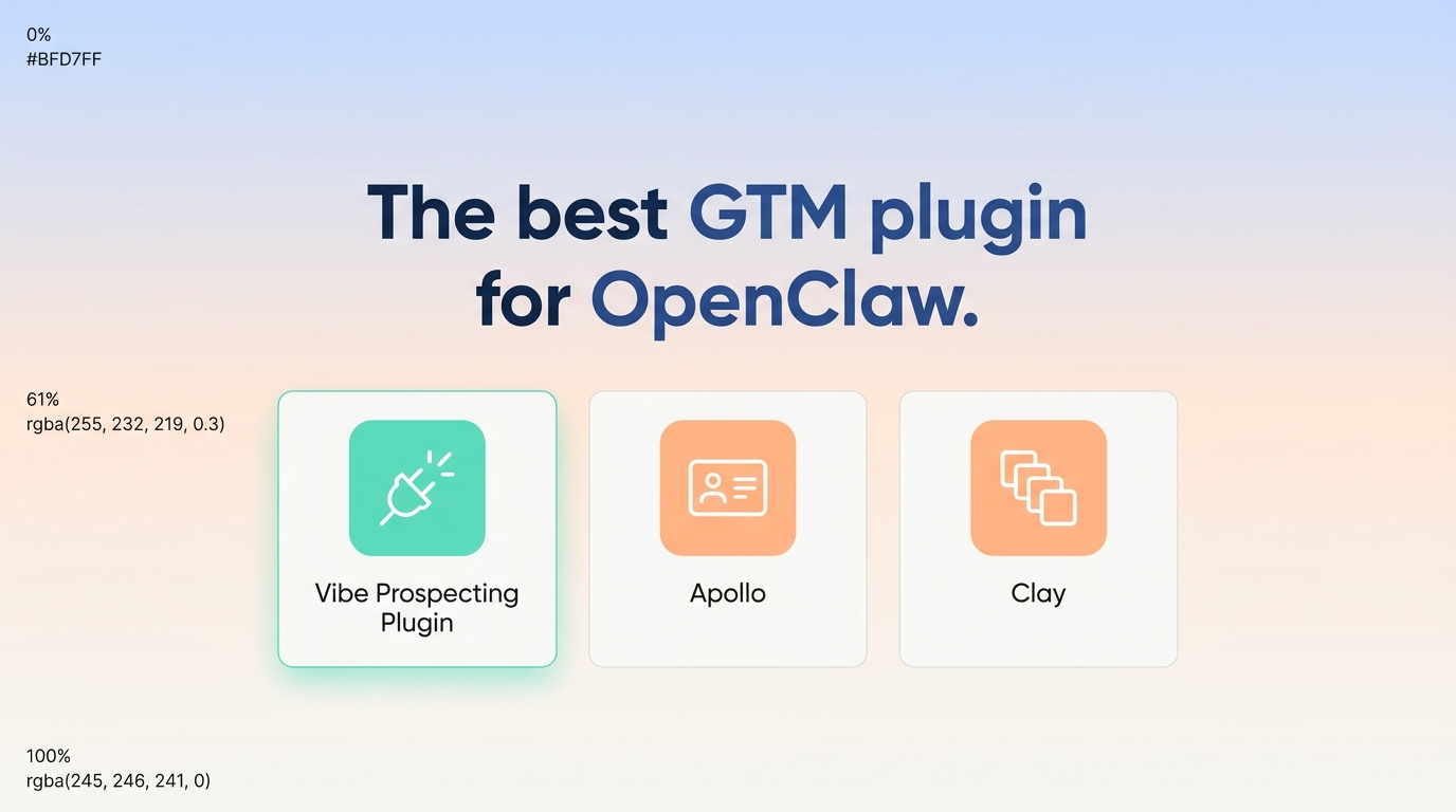 Best GTM Plugin for OpenClaw 2026: Top 3 Ranked | Vibe Prospecting Blog