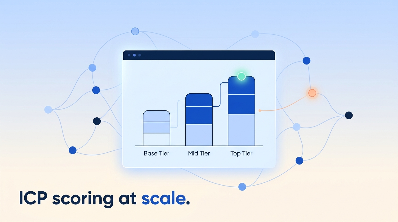 ICP scoring at scale - Vibe Prospecting MCP server hero illustration